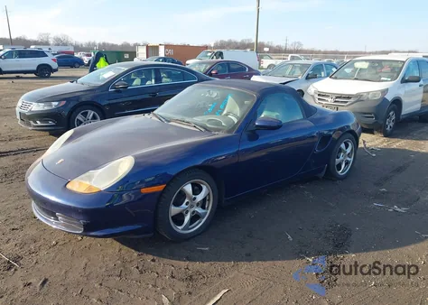 2002 Porsche Boxster z USA, uszkodzony, nr VIN WP0CA298X2S620103